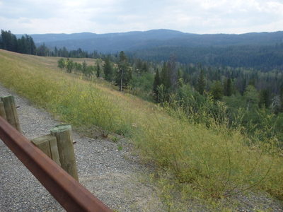 GDMBR: A view of the Blackrock River Valley as we climbed up toward Togwotee Pass.